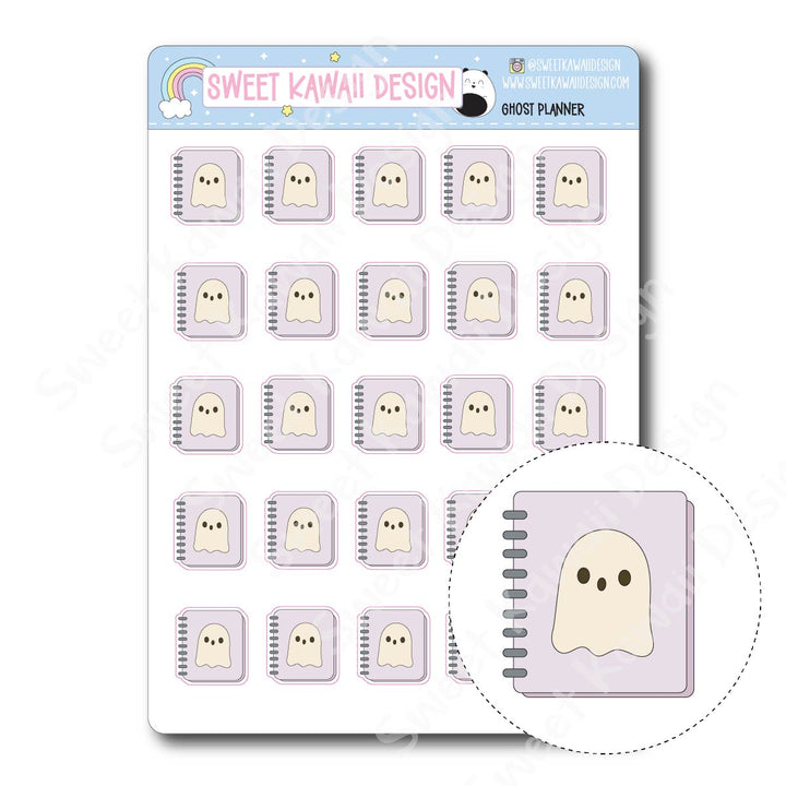 Kawaii Ghost Planner Stickers