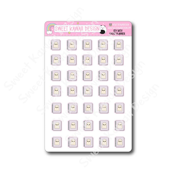 Kawaii Ghost Planner Stickers