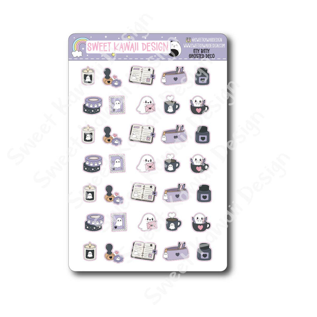 Kawaii Ghosted Deco Mix Stickers