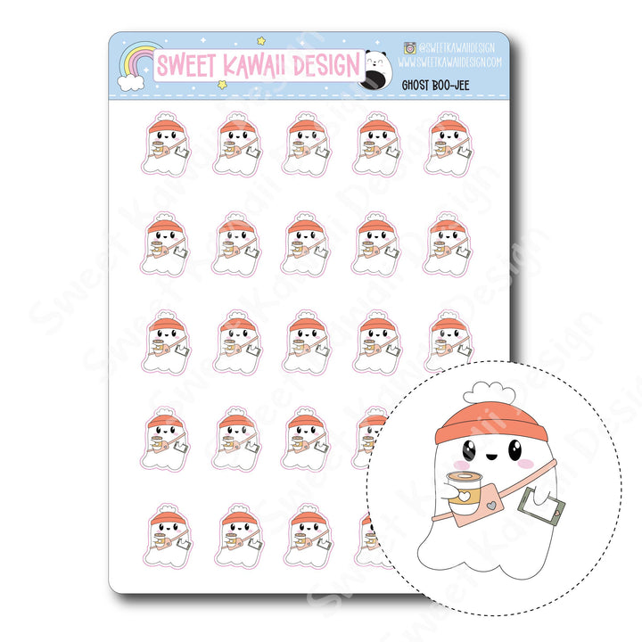 Kawaii Ghost Stickers - Boo-jee
