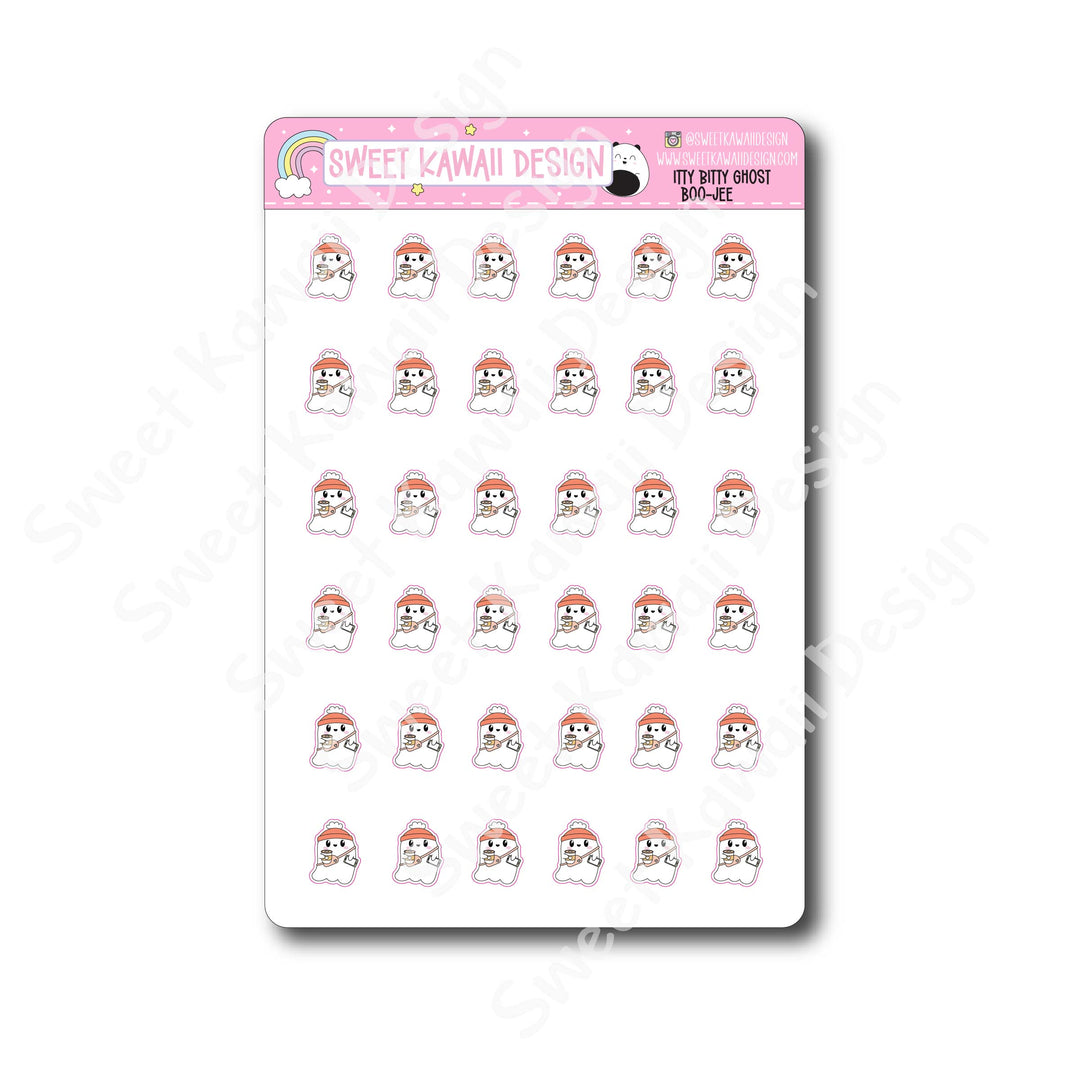 Kawaii Ghost Stickers - Boo-jee