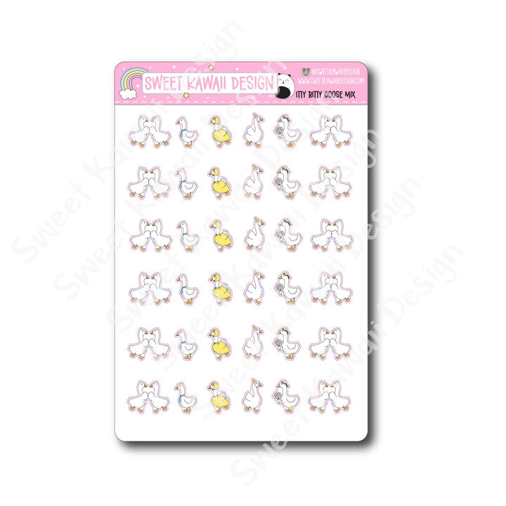 Kawaii Goose Mix Stickers