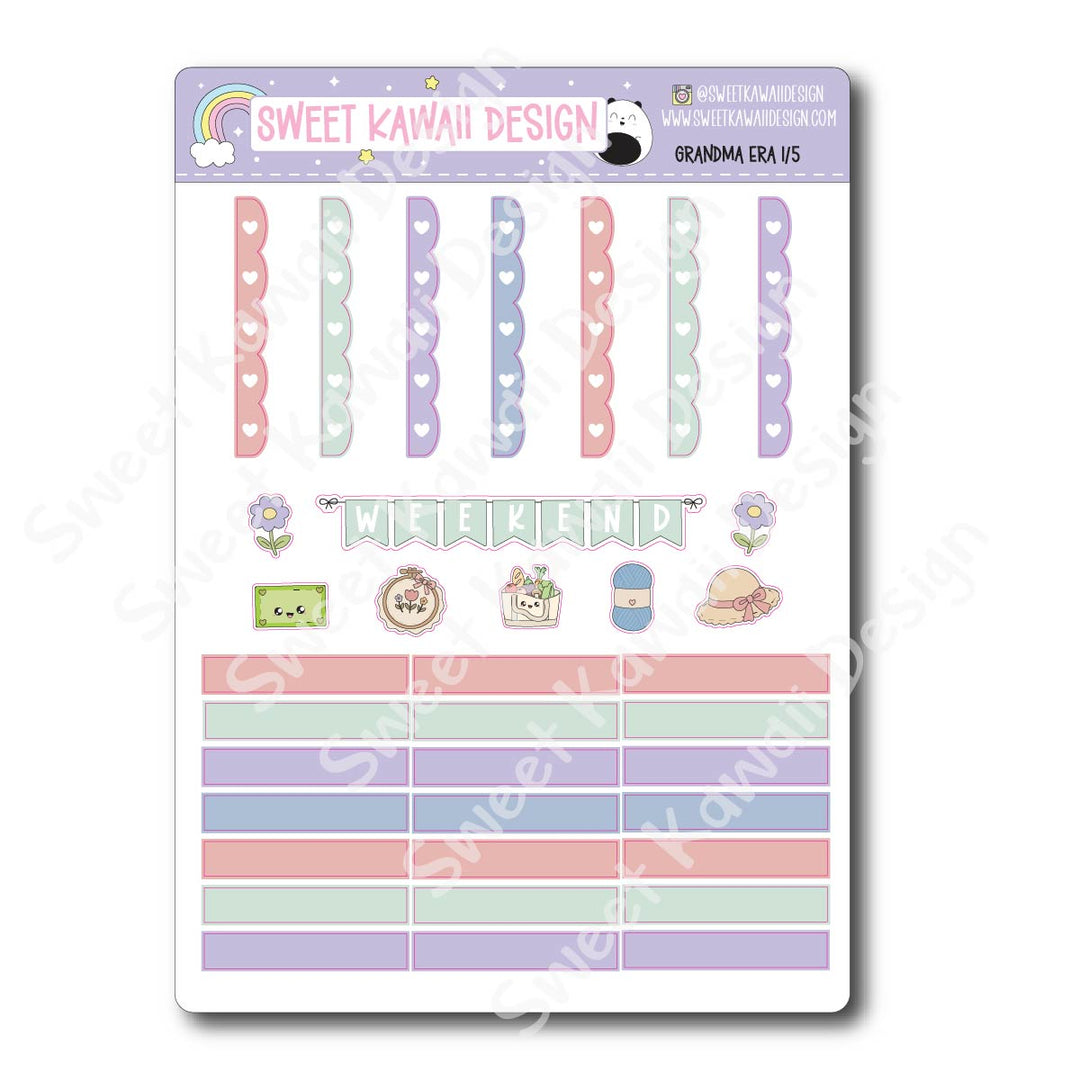 Weekly Kit - Grandma Era - SIZE OPTIONS AVAILABLE
