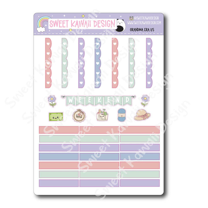 Weekly Kit - Grandma Era - SIZE OPTIONS AVAILABLE