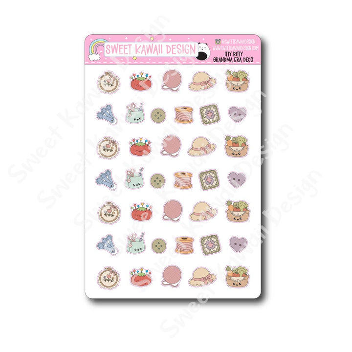 Kawaii Grandma Era Deco Stickers