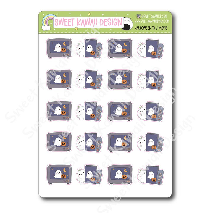 Kawaii Halloween TV/Movie Stickers