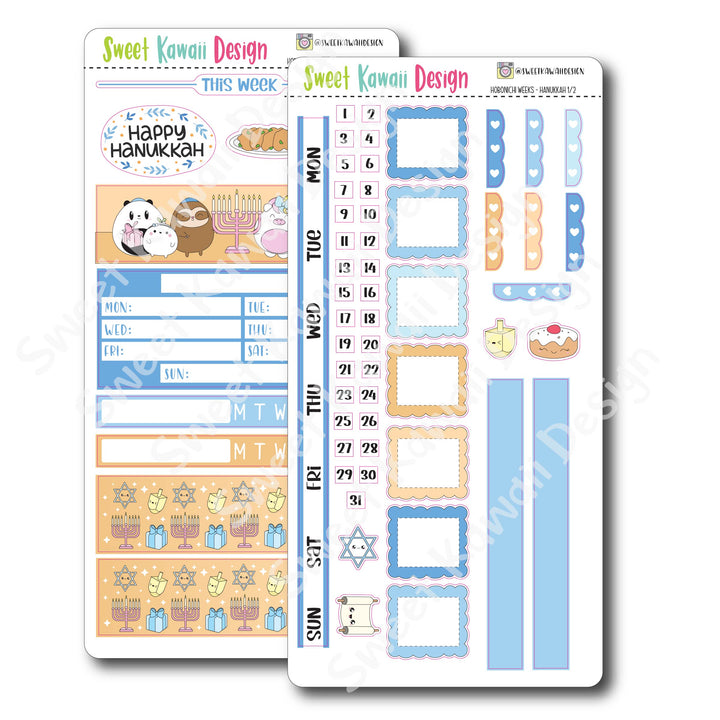 Weekly Kit  - Hanukkah - SIZE OPTIONS AVAILABLE