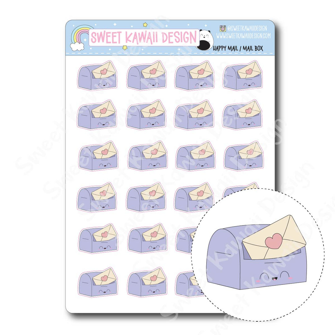 Kawaii Happy Mail -  Mail Box Stickers