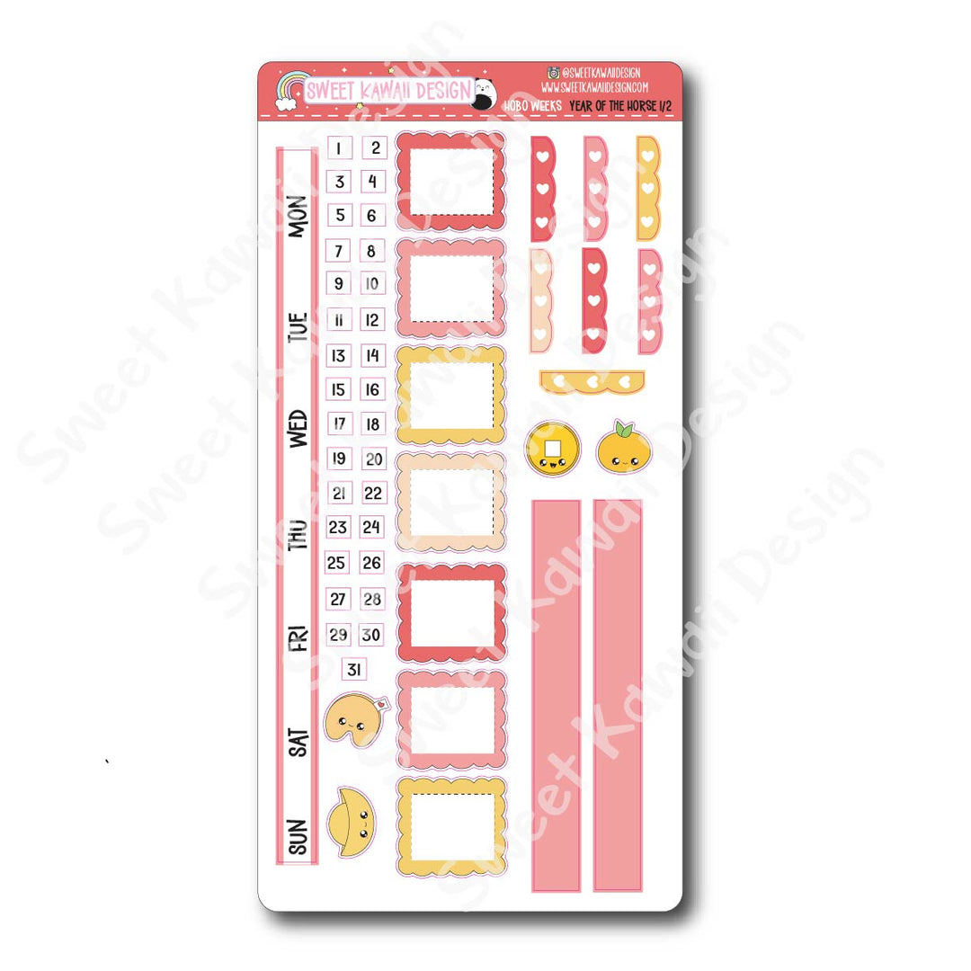 Weekly Kit - Year of the Horse - SIZE OPTIONS AVAILABLE