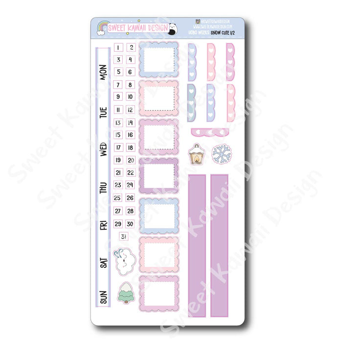 Weekly Kit - Snow Cute - SIZE OPTIONS AVAILABLE