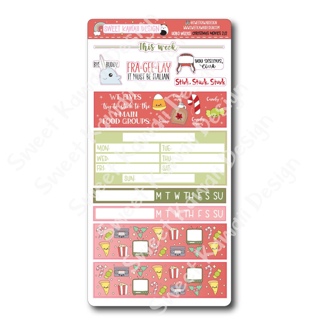 Weekly Kit - Christmas Movies - SIZE OPTIONS AVAILABLE