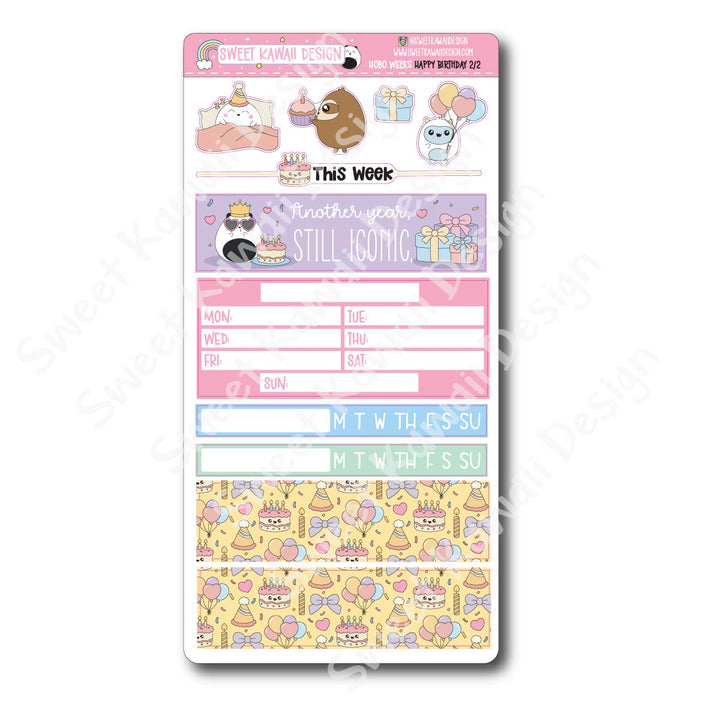Weekly Kit - Happy Birthday - SIZE OPTIONS AVAILABLE