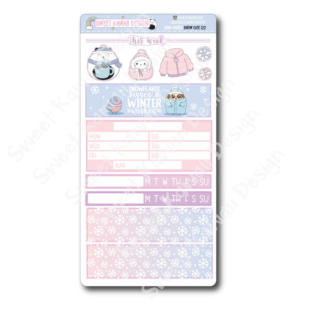 Weekly Kit - Snow Cute - SIZE OPTIONS AVAILABLE