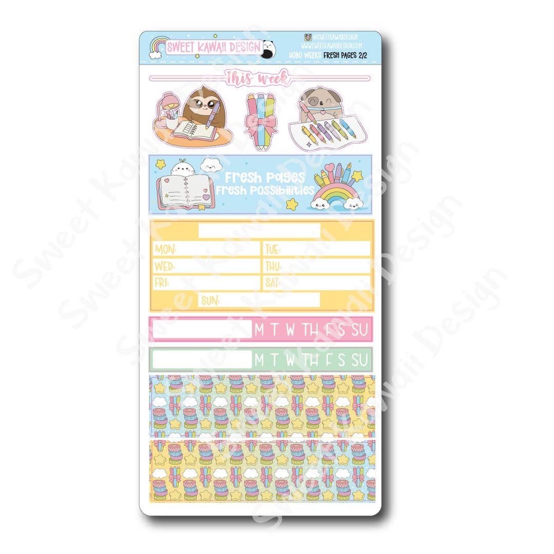 Weekly Kit - Fresh Pages - SIZE OPTIONS AVAILABLE