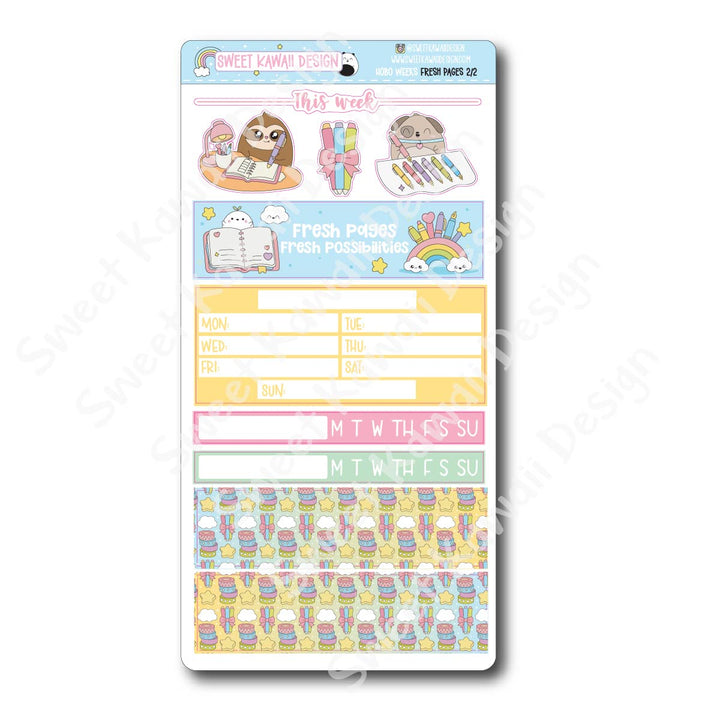 Weekly Kit - Fresh Pages - SIZE OPTIONS AVAILABLE