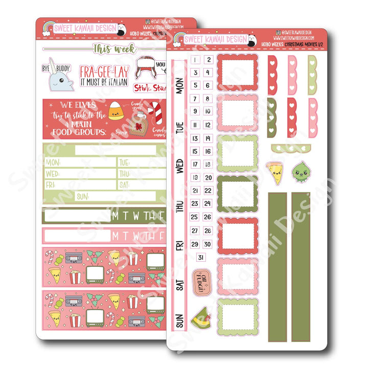 Weekly Kit - Christmas Movies - SIZE OPTIONS AVAILABLE