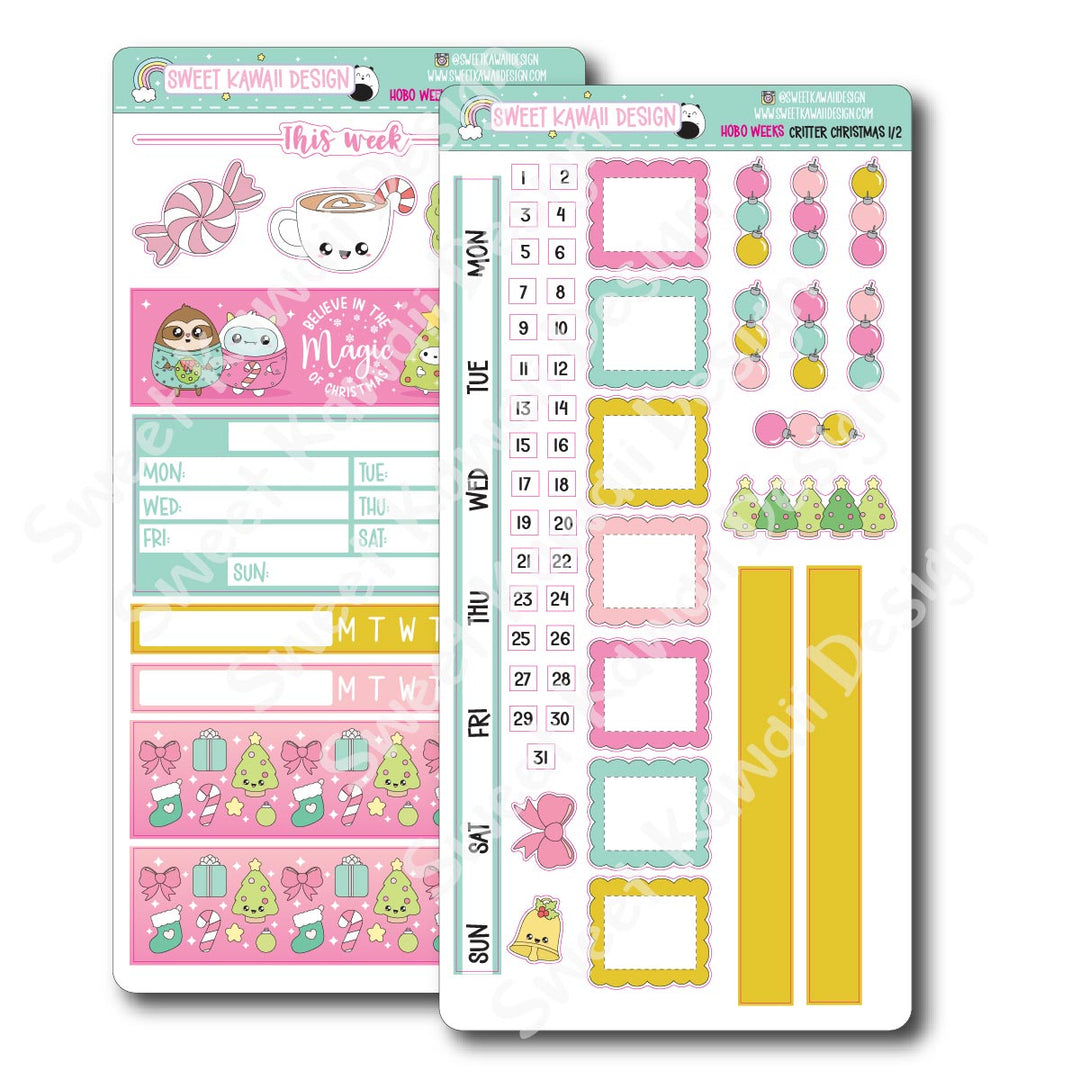 Weekly Kit - Critter Christmas - SIZE OPTIONS AVAILABLE