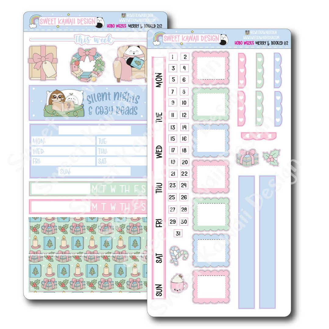 Weekly Kit - Merry and Booked - SIZE OPTIONS AVAILABLE