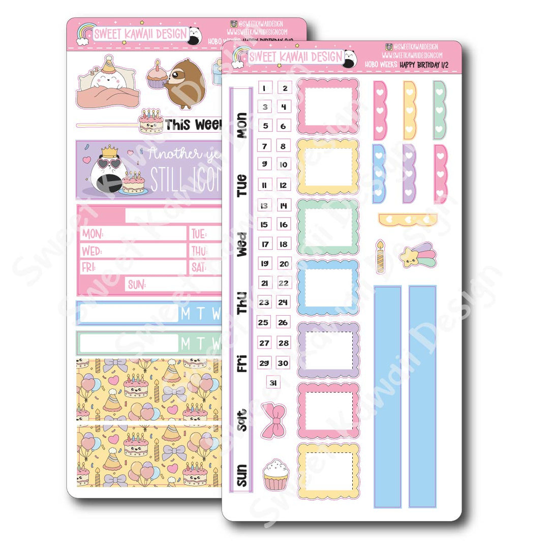 Weekly Kit - Happy Birthday - SIZE OPTIONS AVAILABLE