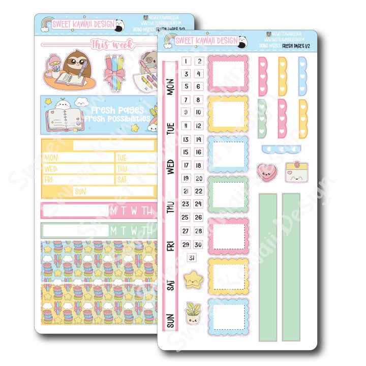 Weekly Kit - Fresh Pages - SIZE OPTIONS AVAILABLE