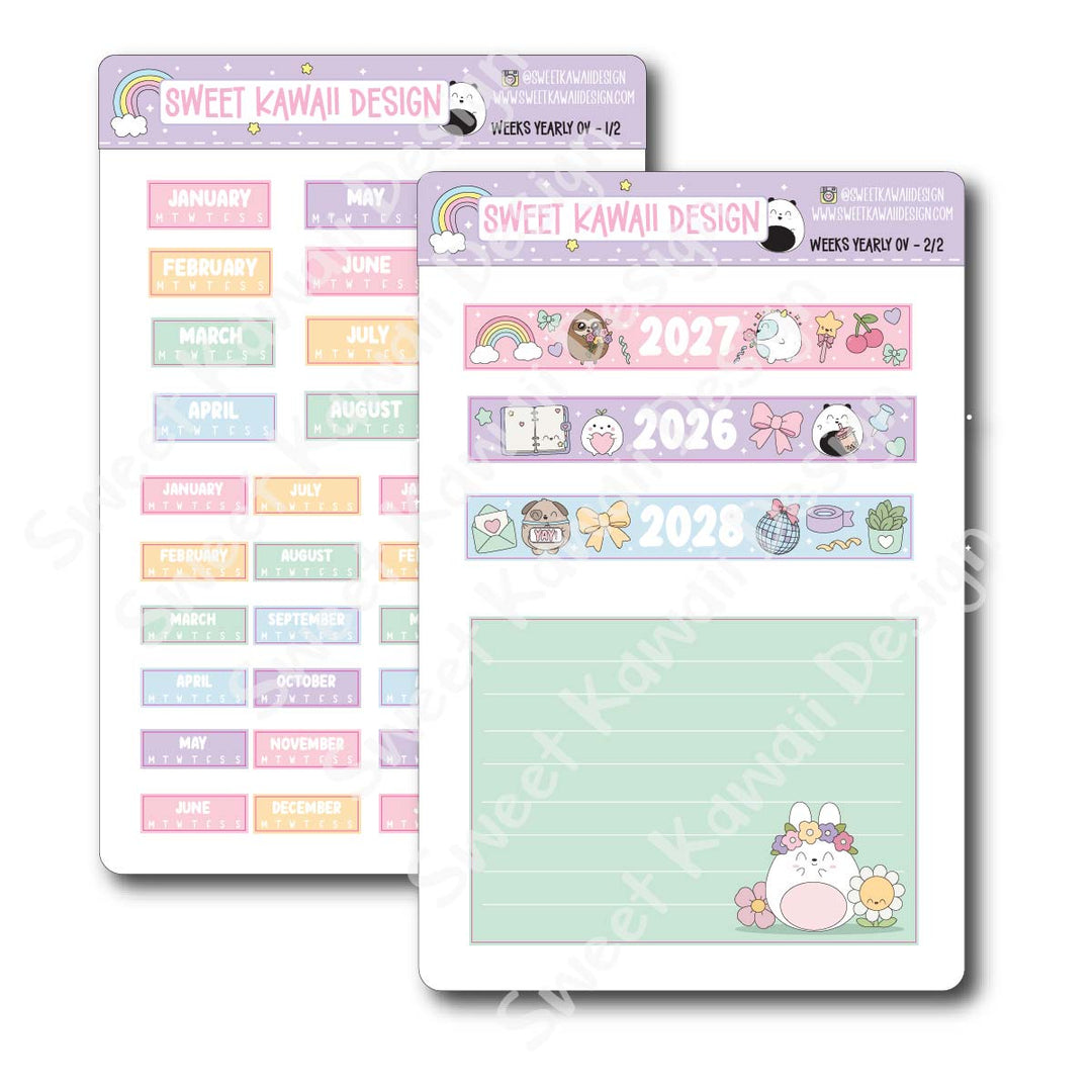 Hobonichi Weeks Yearly Overview 2027 (Japanese Version)