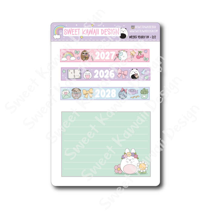 Hobonichi Weeks Yearly Overview 2027 (Japanese Version)