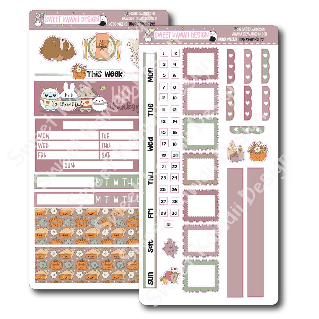 Weekly Kit - Thanksgiving - SIZE OPTIONS AVAILABLE