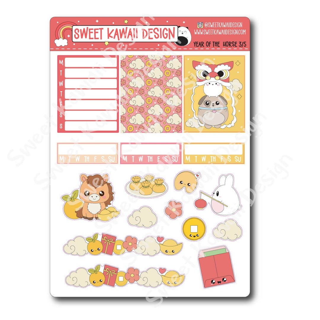 Weekly Kit - Year of the Horse - SIZE OPTIONS AVAILABLE