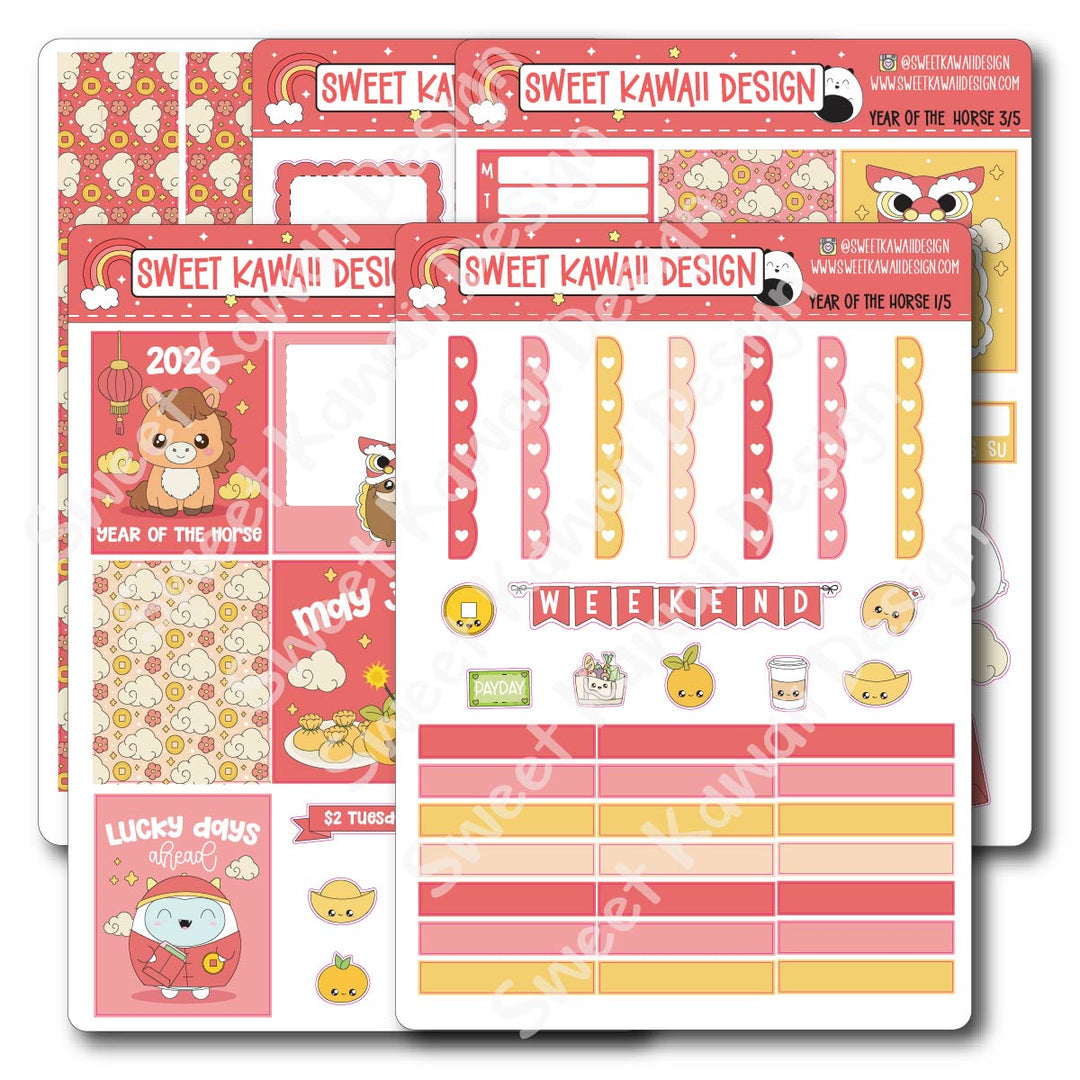 Weekly Kit - Year of the Horse - SIZE OPTIONS AVAILABLE