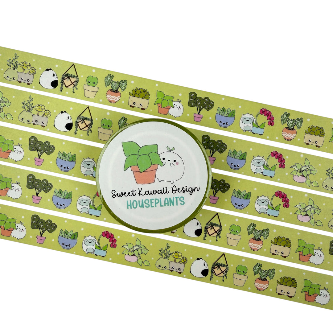 Houseplants Washi Tape 15mm x 10mm