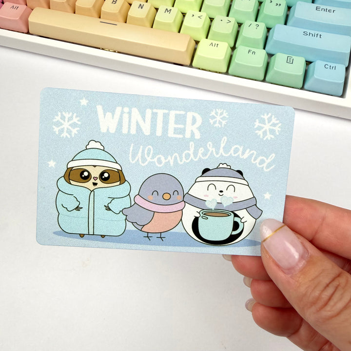 Metal Washi Card - Winter Wonderland