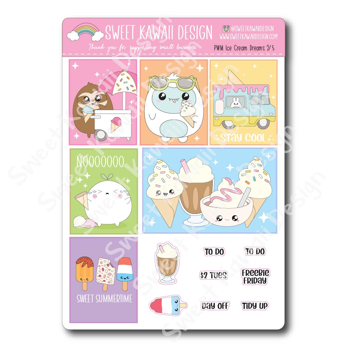 Weekly Kit  - Ice Cream Dreams HORIZONTAL