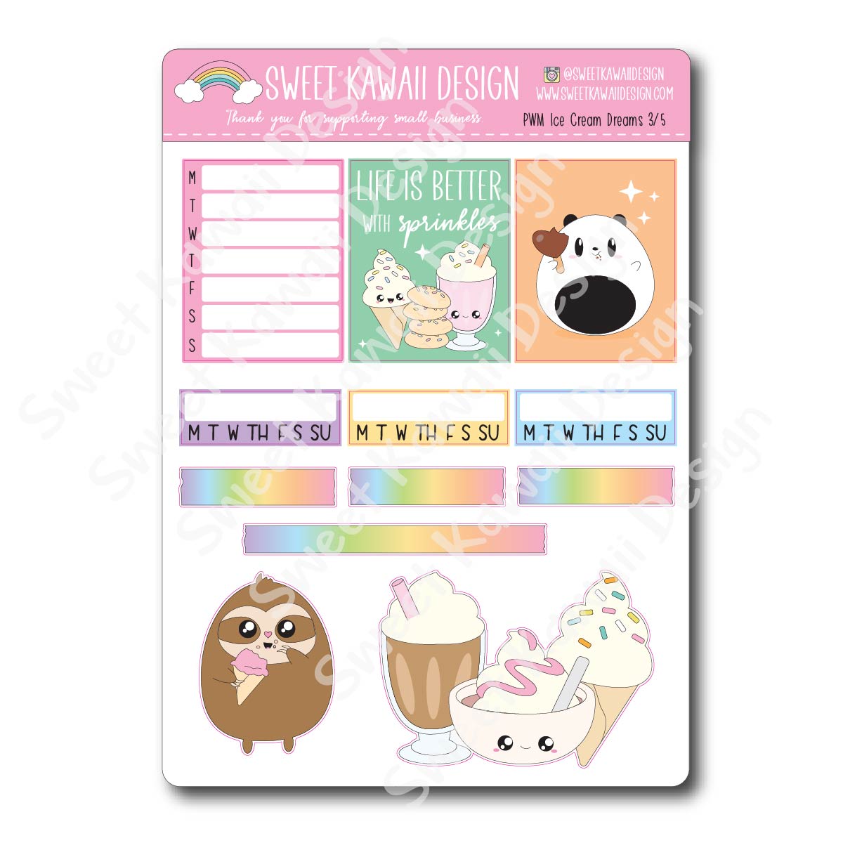 Weekly Kit  - Ice Cream Dreams HORIZONTAL