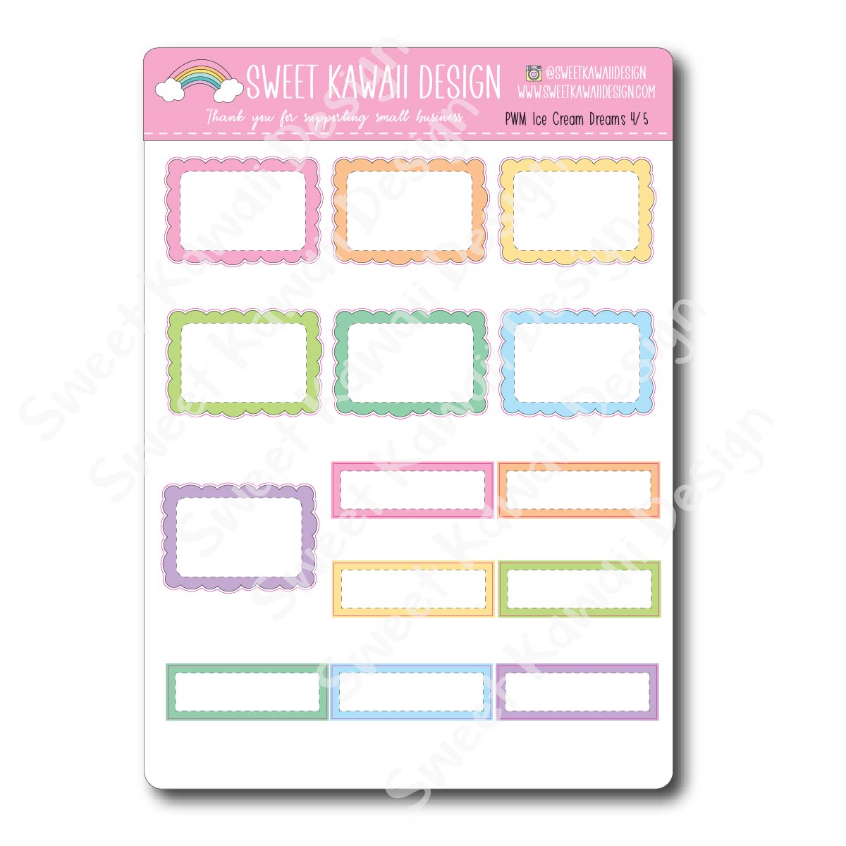 Weekly Kit  - Ice Cream Dreams HORIZONTAL