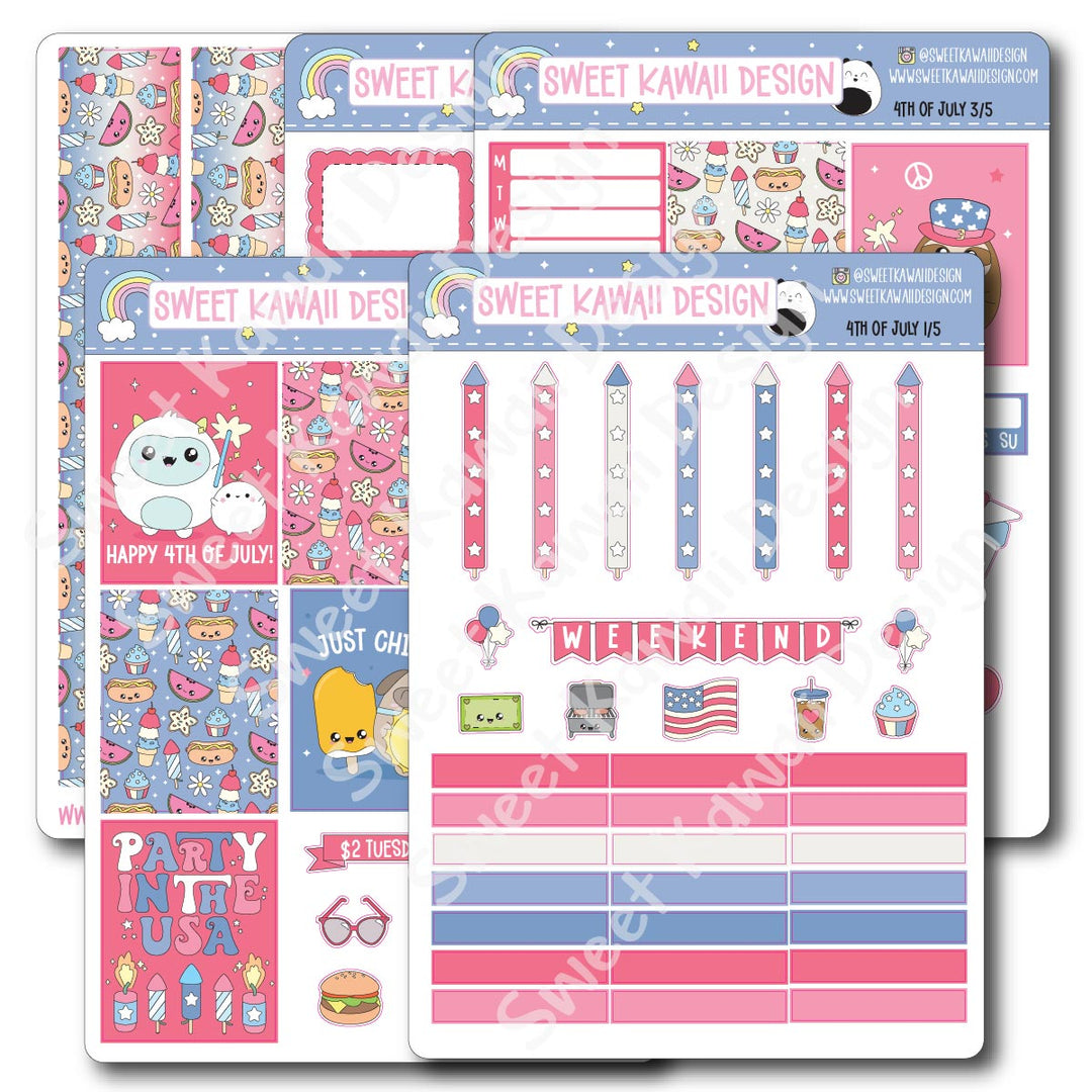 Weekly Kit - 4th of July - SIZE OPTIONS AVAILABLE