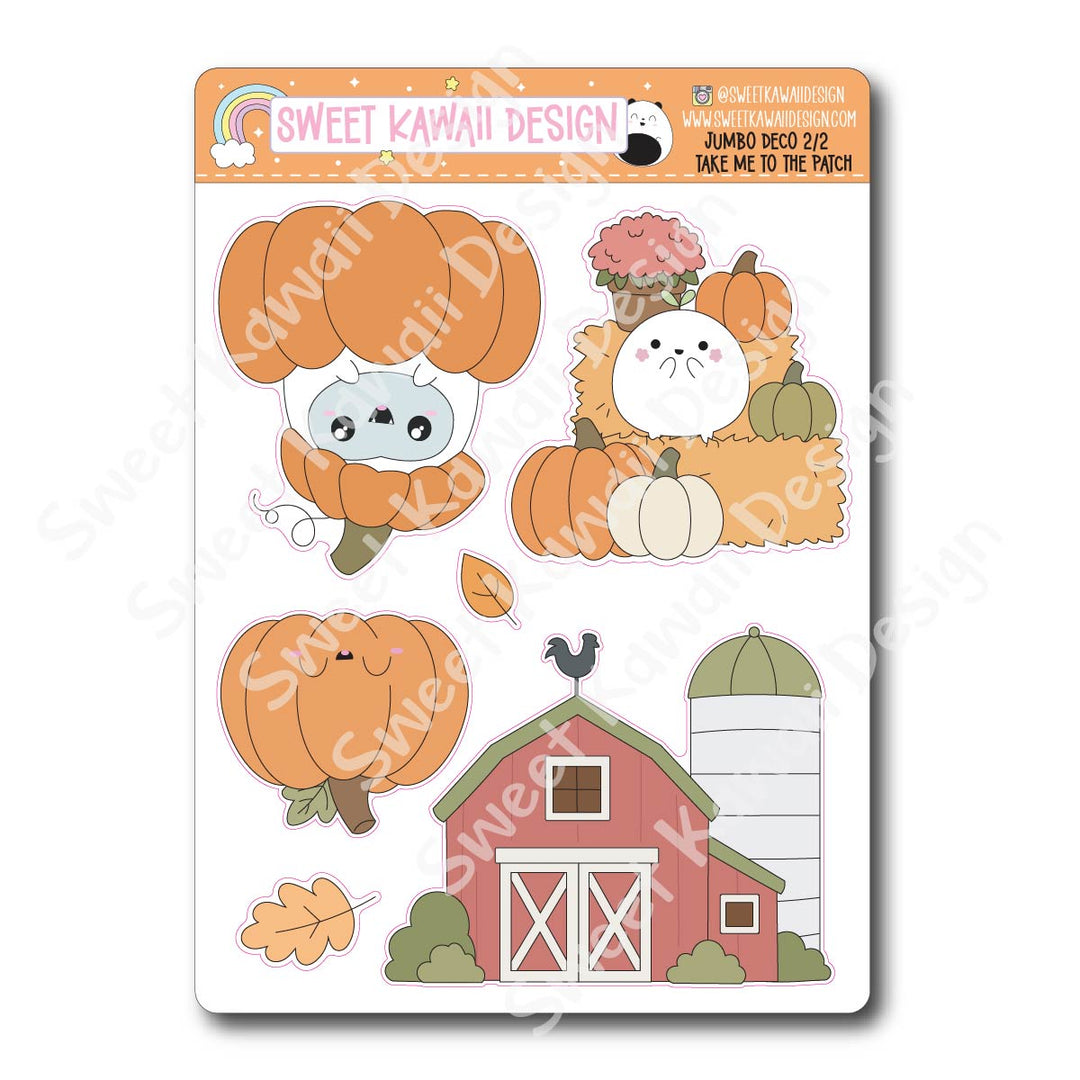 Kawaii Jumbo Deco Stickers - Take Me To The Patch