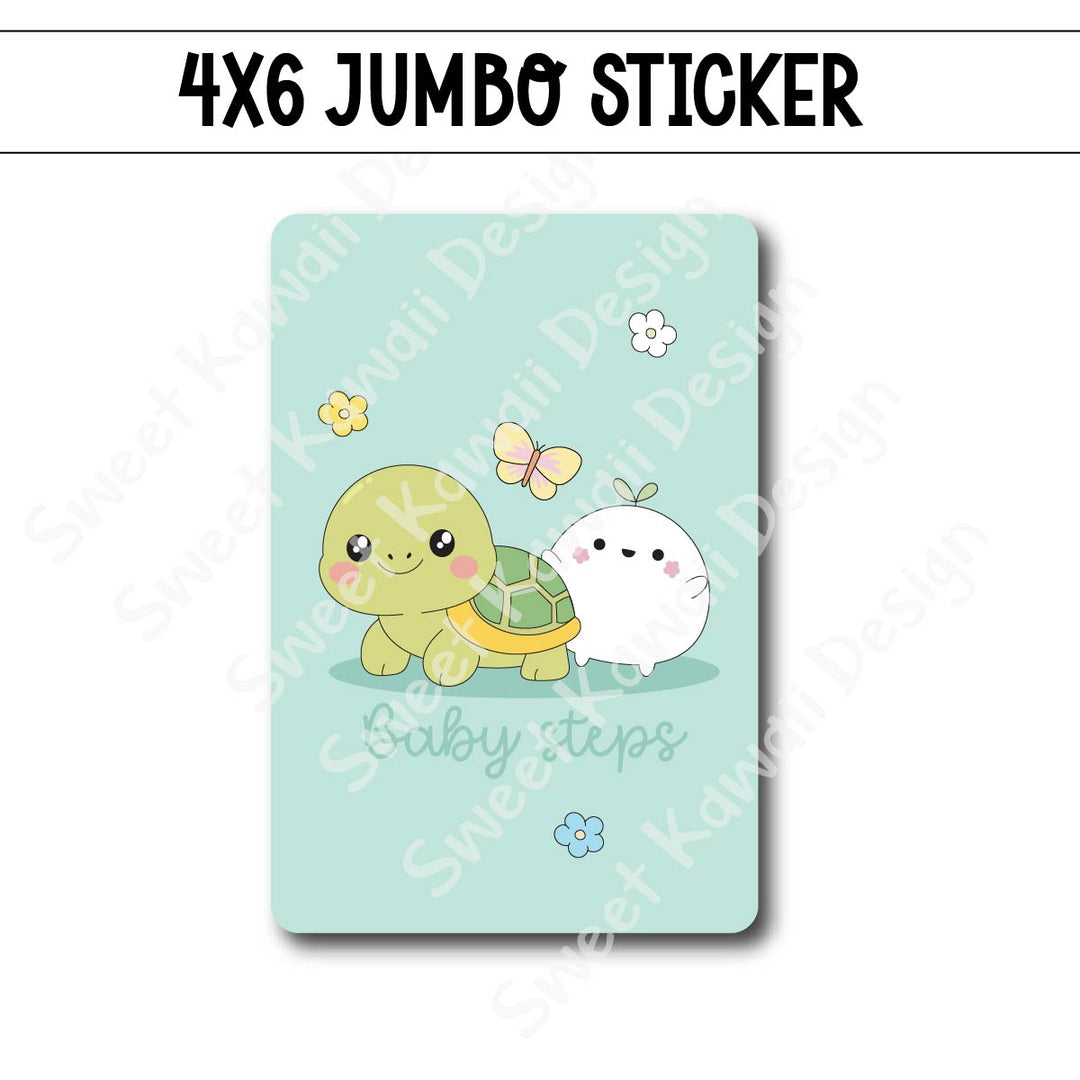 Kawaii Jumbo Sticker - Baby Steps