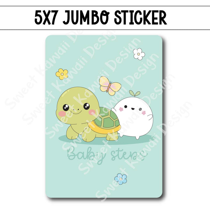 Kawaii Jumbo Sticker - Baby Steps
