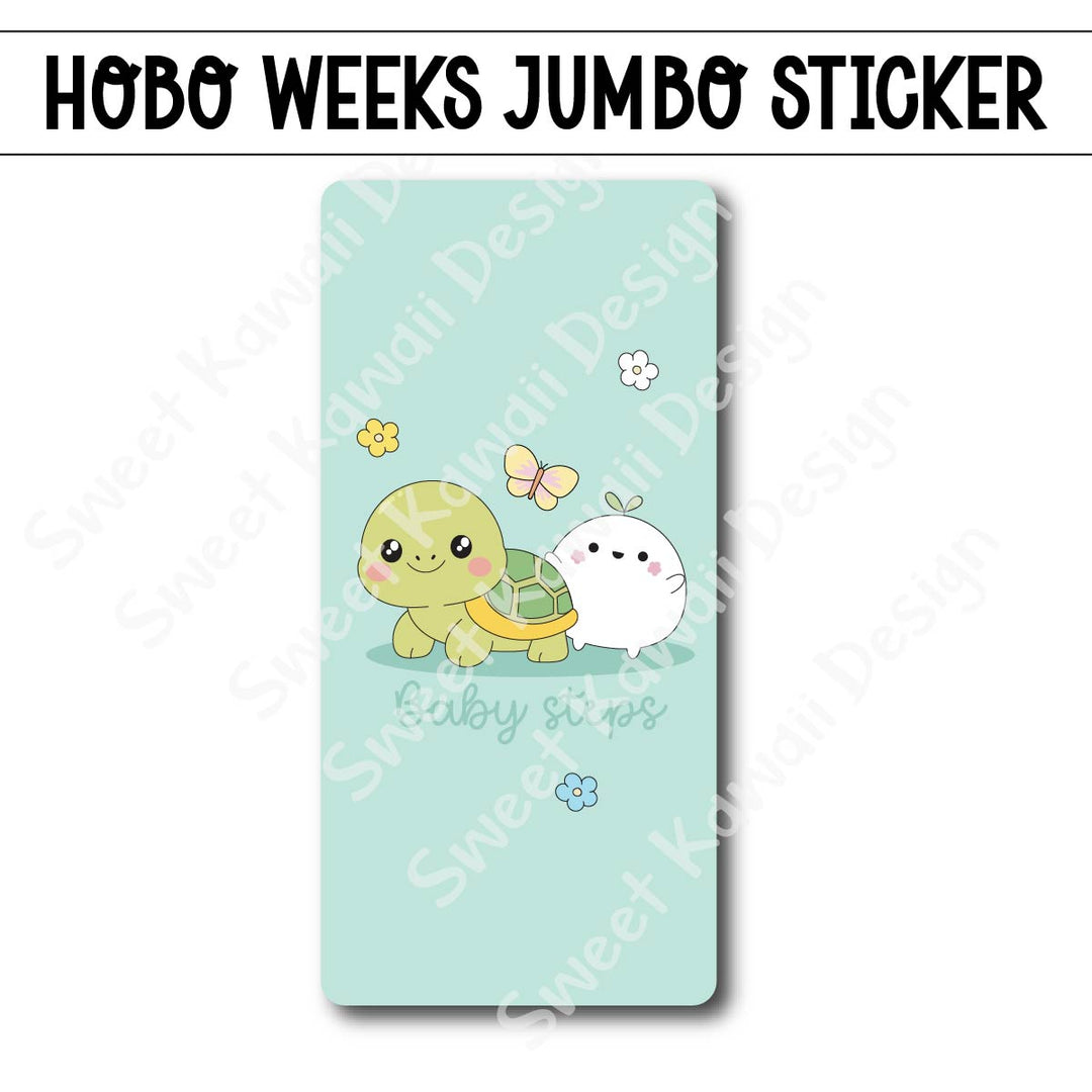 Kawaii Jumbo Sticker - Baby Steps