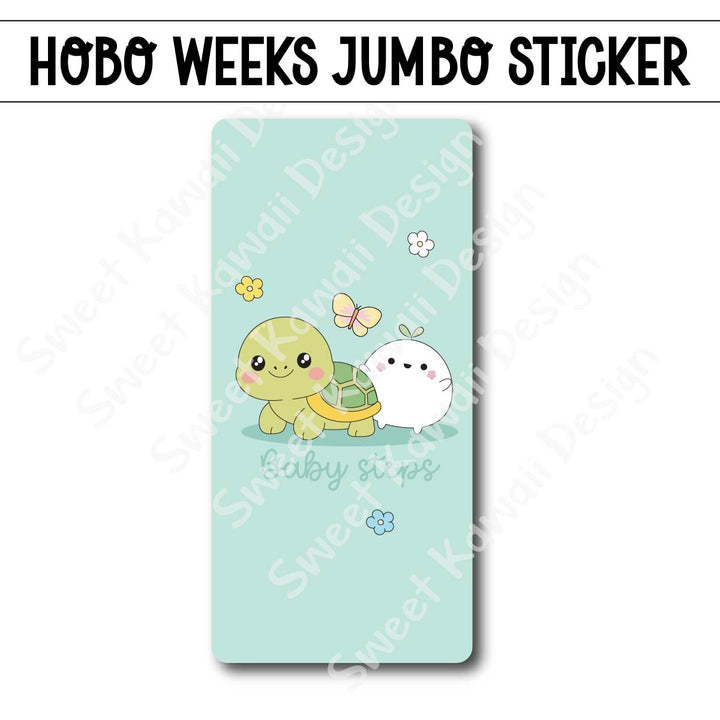 Kawaii Jumbo Sticker - Baby Steps