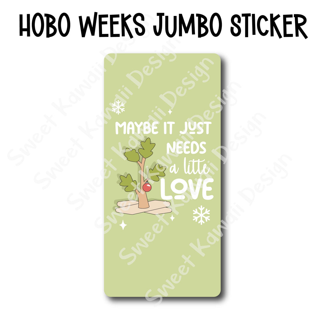 Kawaii Jumbo Sticker - Christmas Love - Size Options Available
