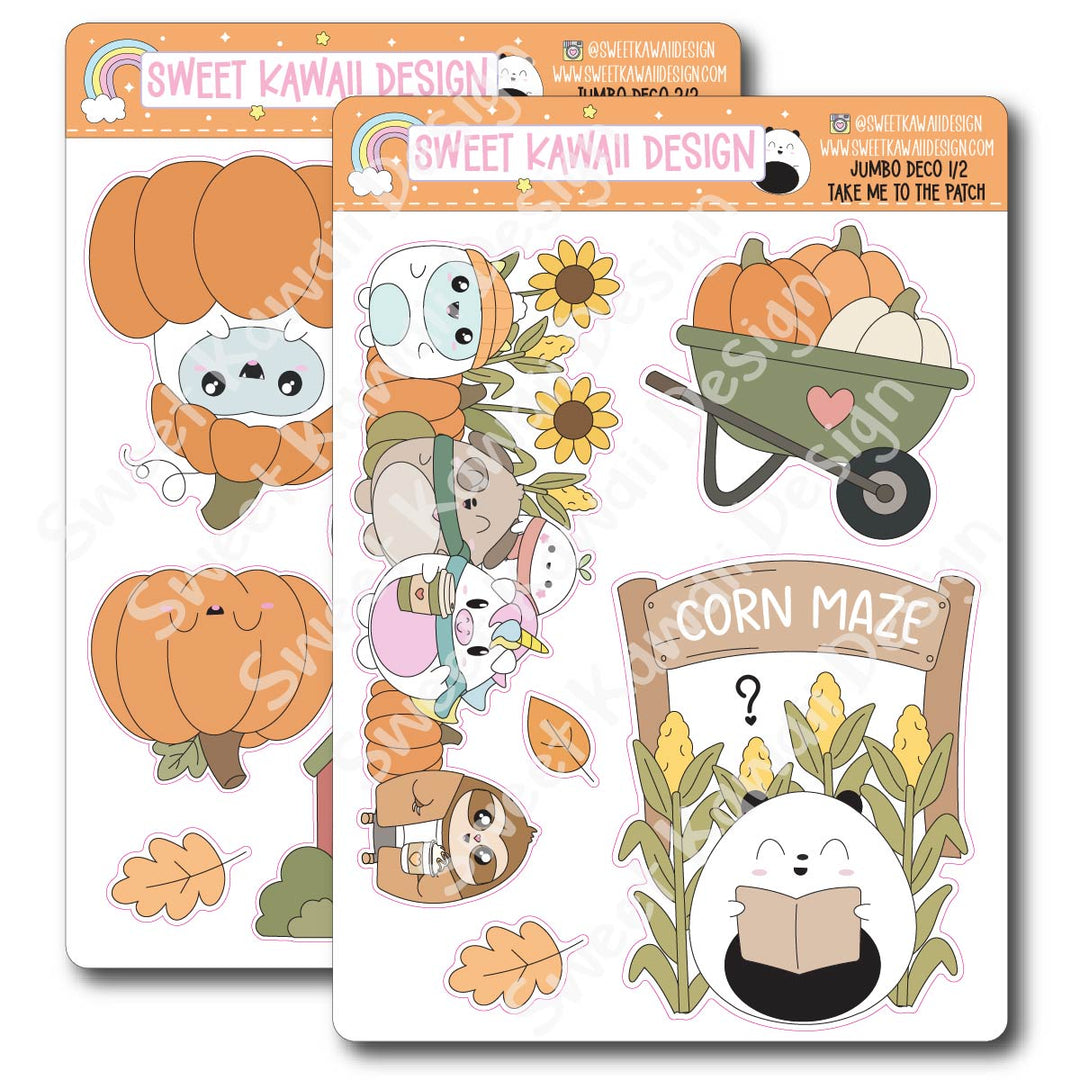 Kawaii Jumbo Deco Stickers - Take Me To The Patch