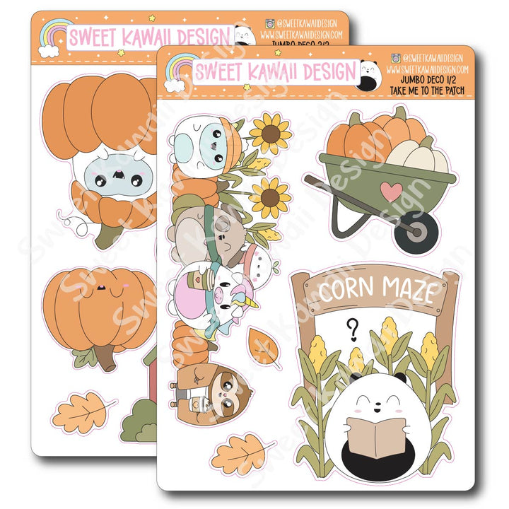 Kawaii Jumbo Deco Stickers - Take Me To The Patch