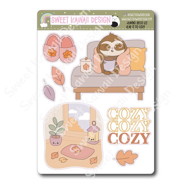 Kawaii Jumbo Deco Stickers - Leaf it to Cozy