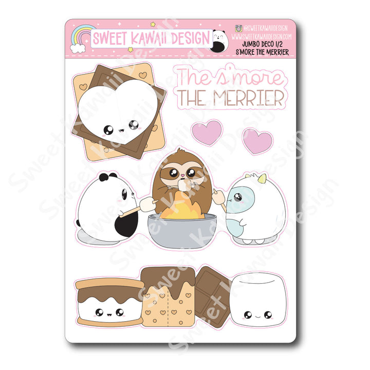 Kawaii Jumbo Deco Stickers - S'more the Merrier