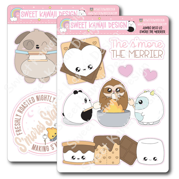 Kawaii Jumbo Deco Stickers - S'more the Merrier