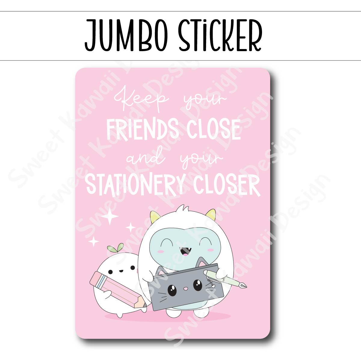 Kawaii S'more Deco (LARGE) Stickers – Sweet Kawaii Design