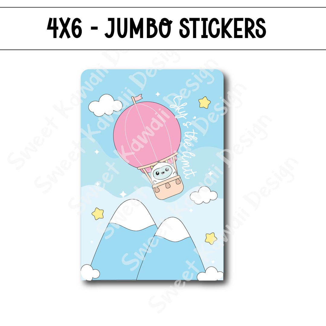 Kawaii Jumbo Sticker - Sky's the Limit