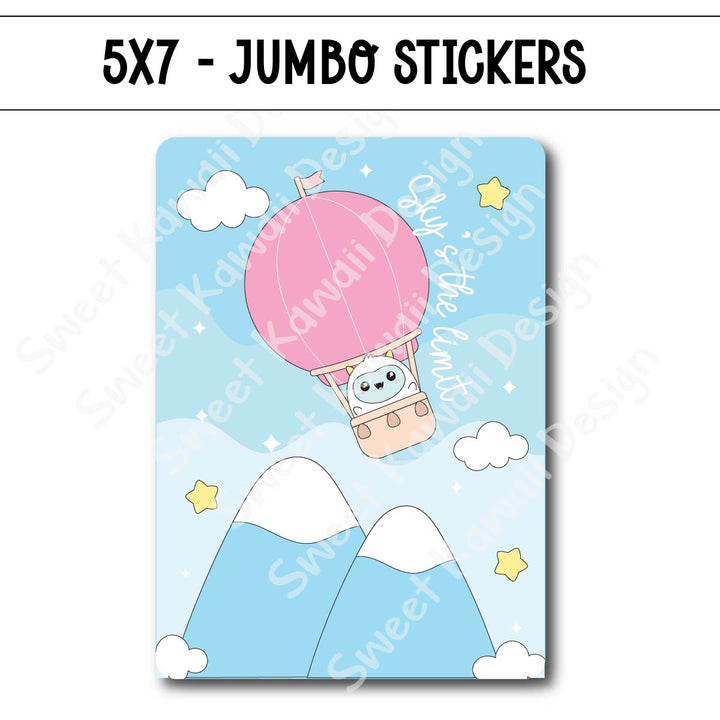 Kawaii Jumbo Sticker - Sky's the Limit
