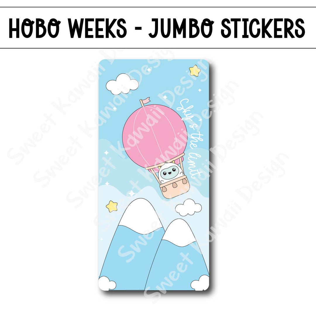 Kawaii Jumbo Sticker - Sky's the Limit